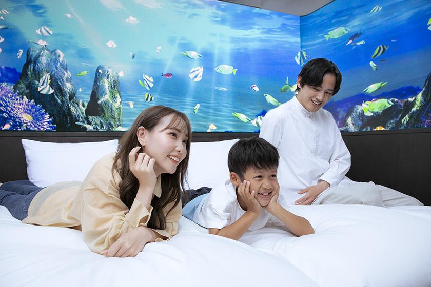 ★美ら海ルーム確約／朝食付★ お部屋の中はまるで海！？キラキラ輝くお部屋で記念撮影♪